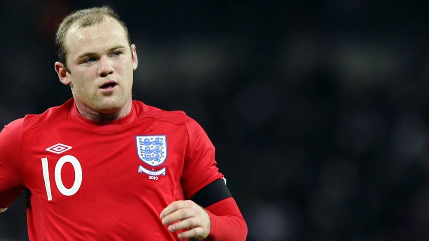 Wayne Rooney im England-Trikot während eines Länderspiels, 2010