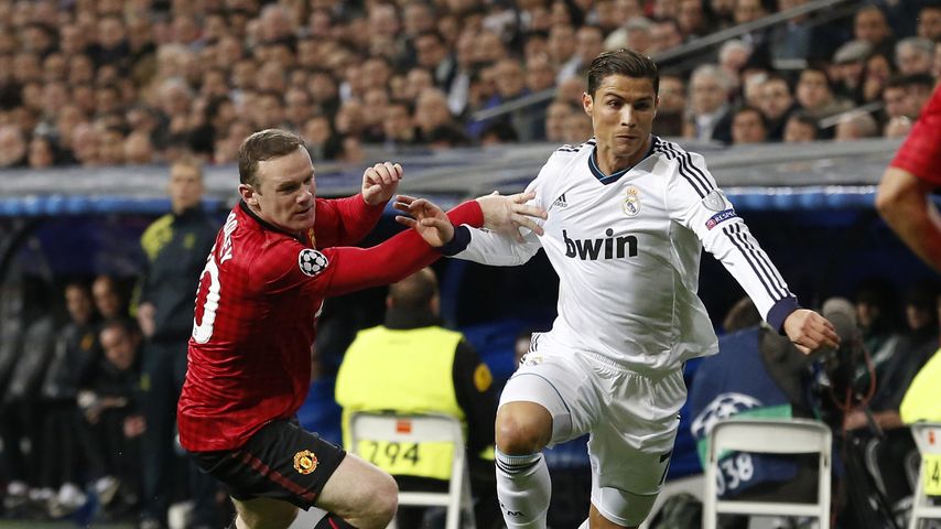 Wayne Rooney und Cristiano Ronaldo, Februar 2013