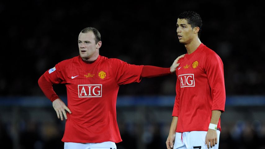 Wayne Rooney und Cristiano Ronaldo, Dezember 2008
