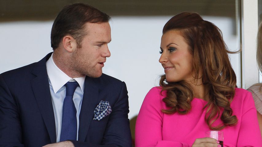 Wayne und Coleen Rooney bei den Aintree Grand National Meetings 2012
