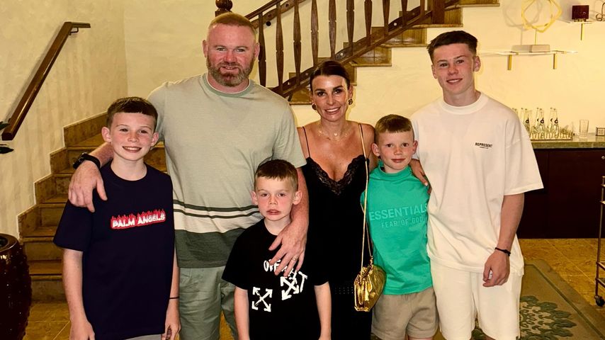 Wayne und Coleen Rooney mit ihren vier Söhnen
