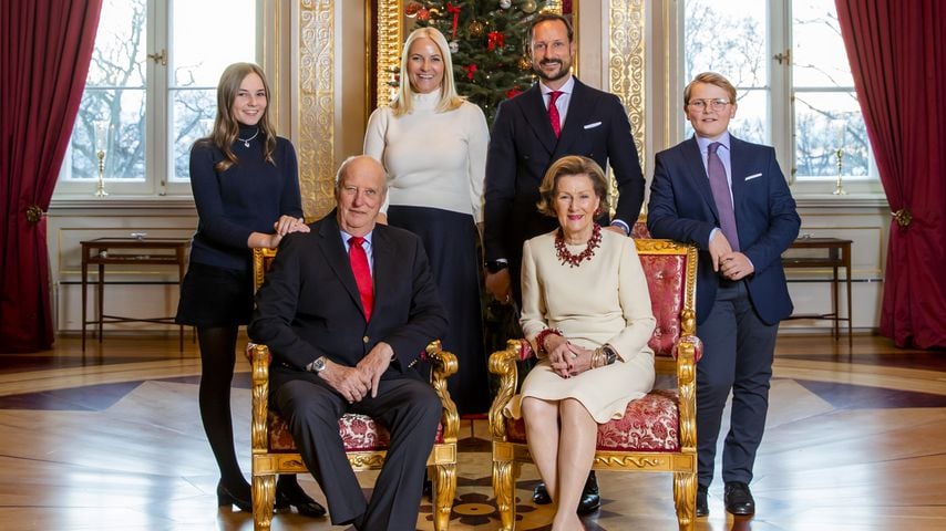 Weihnachtsportrait der norwegischen Königsfamilie 2018