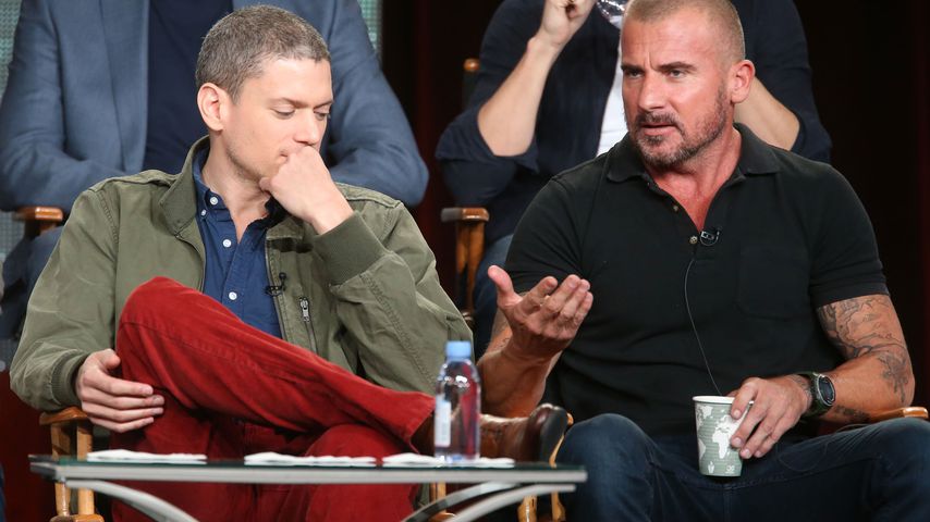 Wentworth Miller und Dominic Purcell bei einer Pressetour in Pasadena im Januar 2015