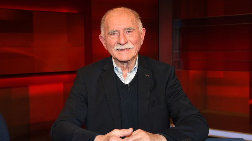 Werner Hansch bei einem Presse-Fototermin anlässlich der Sendung "hart aber fair" in Berlin, 2018