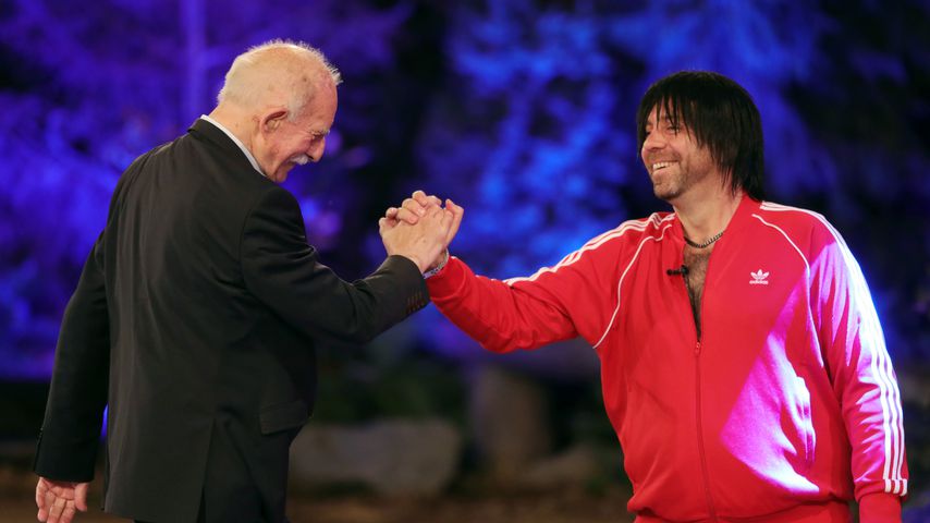 Werner Hansch und Ikke Hüftgold beim "Promi Big Brother"-Finale 2020