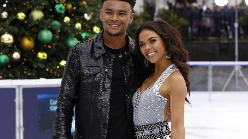 Wes Nelson und Vanessa Bauer bei einem Photocall zu "Dancing on Ice" 2018