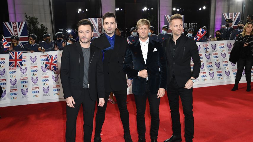 Die Westlife-Stars Shane Filan, Mark Feehily, Nicky Byrne und Kian Egan