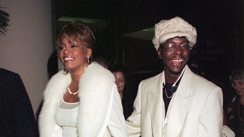 Whitney Houston und Bobby Brown mit ihrer Tochter Bobbi Kristina im Oktober 1998