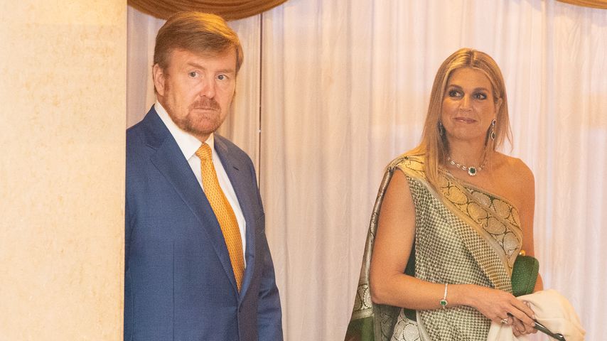 König Willem-Alexander und Königin Máxima im Flughafen in Kochi