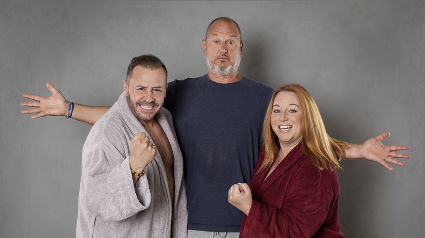 Willi Herren, Frank Rosin und Rebecca Siemoneit-Barum bei "Rosins Fettkampf"