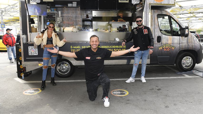Willi Herren mit seinen Kindern Alessia und Stefano