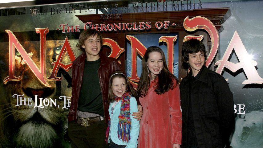 William Moseley, Georgie Henley, Anna Popplewell und Skandar Keynes im November 2005