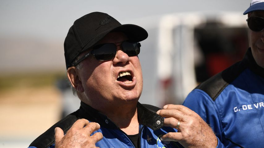 William Shatner nach seiner Weltraumreise