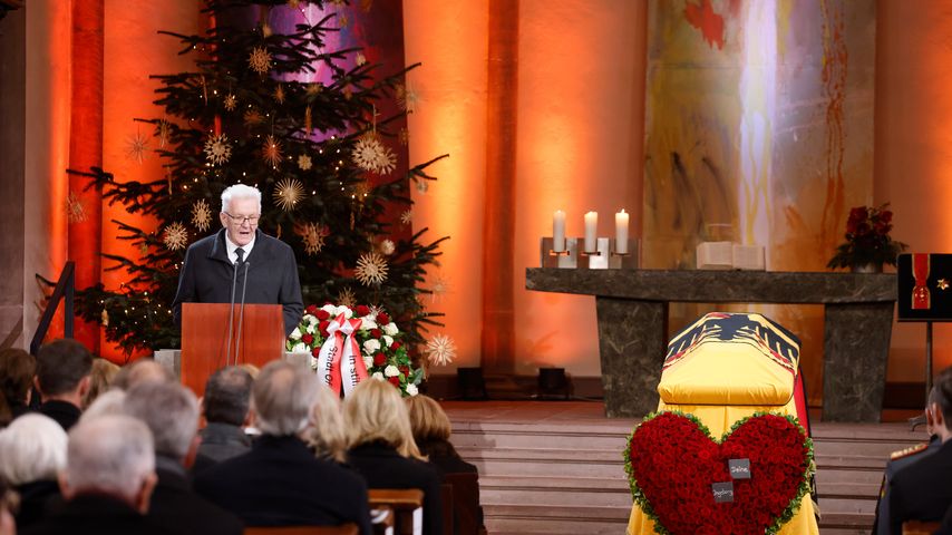 Winfried Kretschmann bei Wolfgang Schäubles Trauerfeier