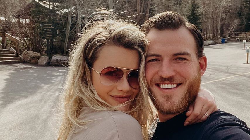 Witney Carson mit ihrem Mann Carson, April 2020