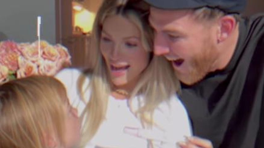 Witney Carson mit ihrem Mann und ihrem Sohn Kevin Leo