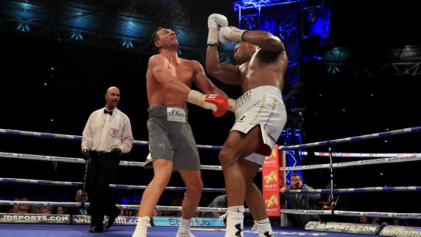 Wladimir Klitschko und Anthony Joshua, April 2017