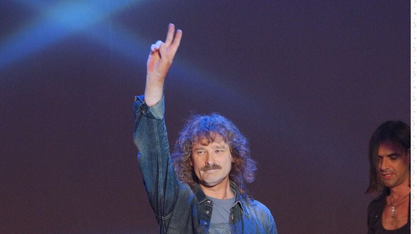 Wolfgang Petry bei der Generalprobe für die "Goldene Stimmgabel" 2002