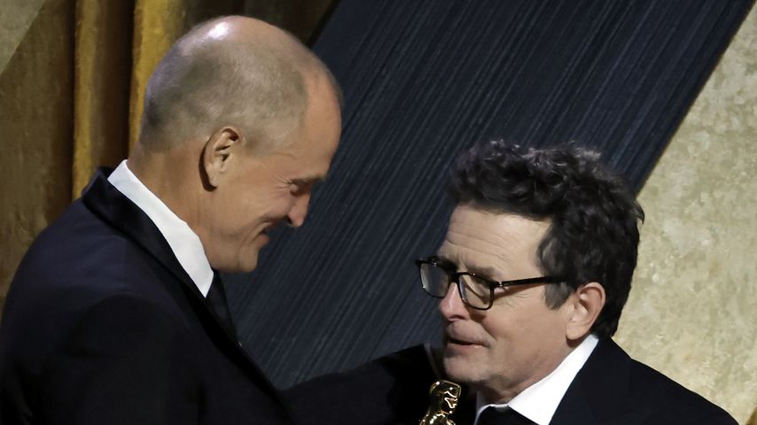 Woody Harrelson und Michael J. Fox im November 2022