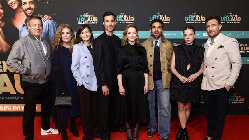 Florian David Fitz, Karoline Herfurth und Elyas M'Barek bei der Köln-Premiere von "Der Perfekte Urlaub"