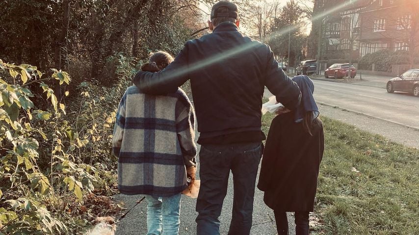 Wotan Wilke Möhring mit zwei seiner Kinder
