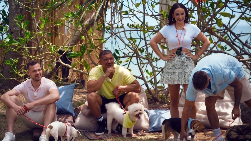 Yannick, Oguzhan, Jennifer und Fynn bei einem Bachelorette-Date