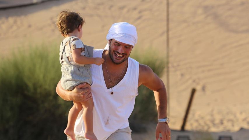 Yasin Cilingir mit seinem Sohn im Dezember 2022