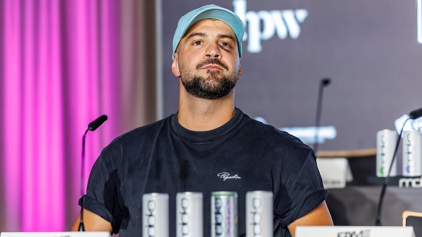 Yasin Cilingir bei der Pressekonferenz zum Promi-Boxen „Fame Fighting 3“