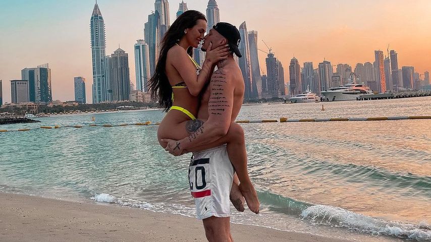 Die Reality-TV-Stars Yasin Mohamed und Paulina Ljubas in Dubai