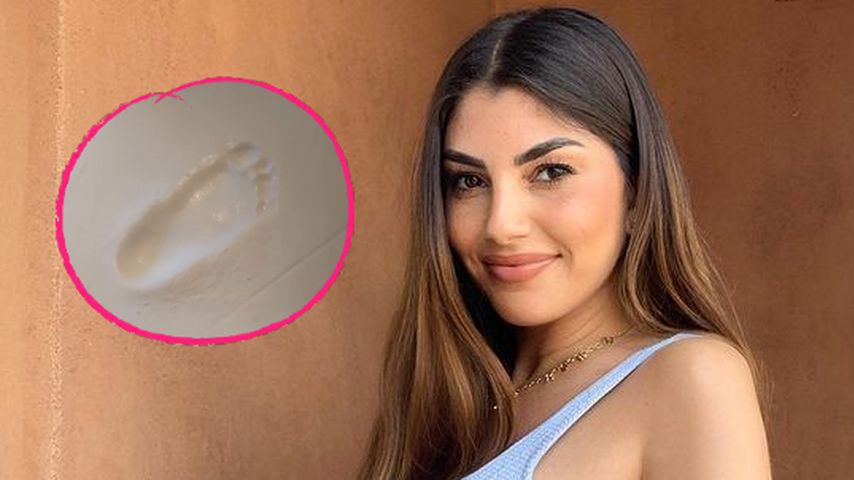 Hände und Füße: Yeliz Koc macht Tonabdrücke von Tochter Snow