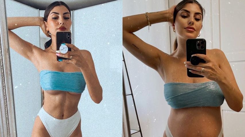 20 Kilo mehr: Schwangere Yeliz macht den Bikini-Vergleich