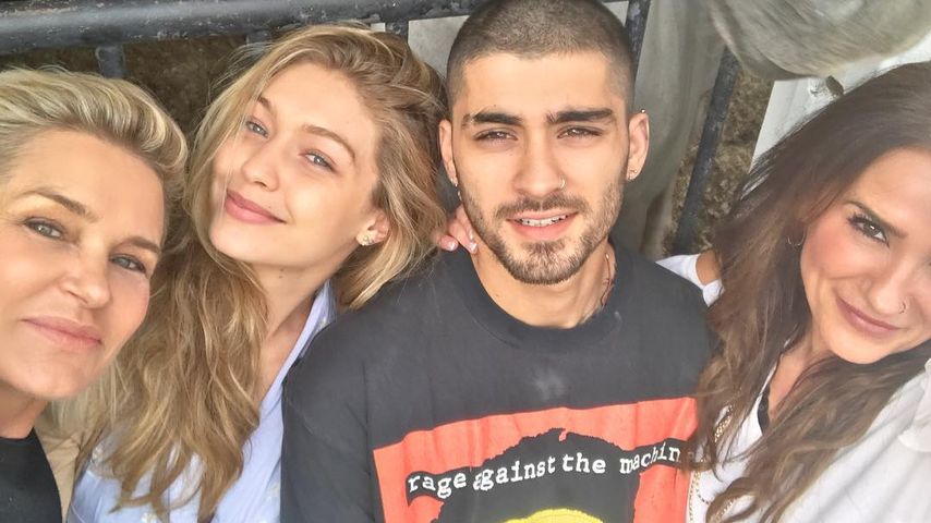 Yolanda und Gigi Hadid mit Zayn Malik und Trisha Malik