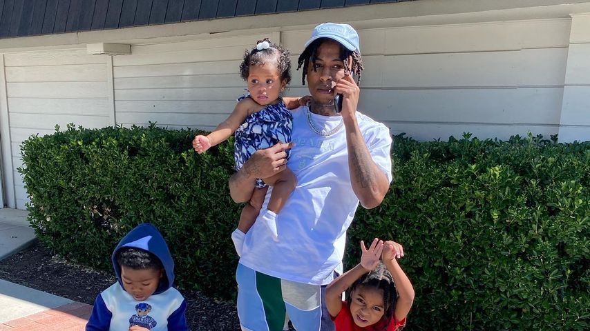 YoungBoy Never Broke Again mit drei seiner Kinder