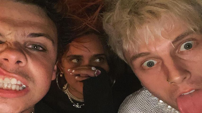 Yungblud, Jesse Jo Stark und Machine Gun Kelly im April 2021