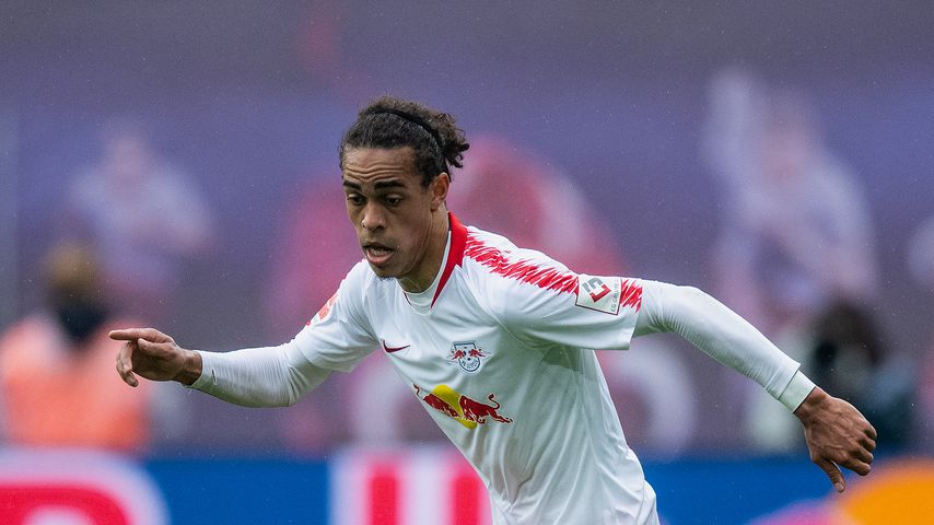 Yussuf Poulsen im Trikot von RB Leipzig