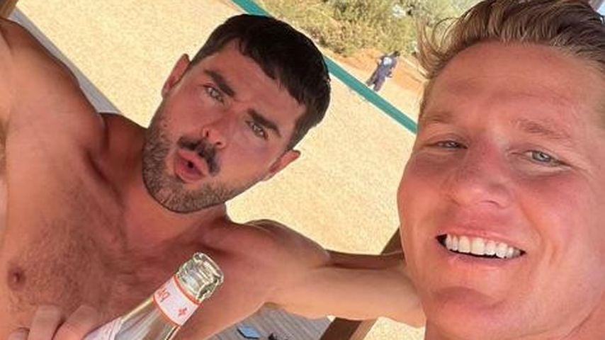 Zac Efron und Caleb Davidge auf Ibiza, 2024