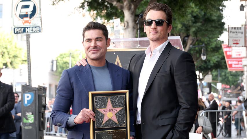 Schauspieler Zac Efron und Miles Teller