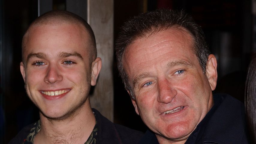 Zachary und Robin Williams 2002