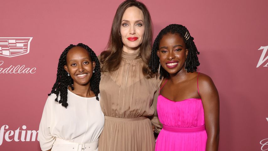 Zahara Jolie-Pitt, Angelina Jolie und Amanda Gorman bei einem Event in Beverly Hills, September 2021