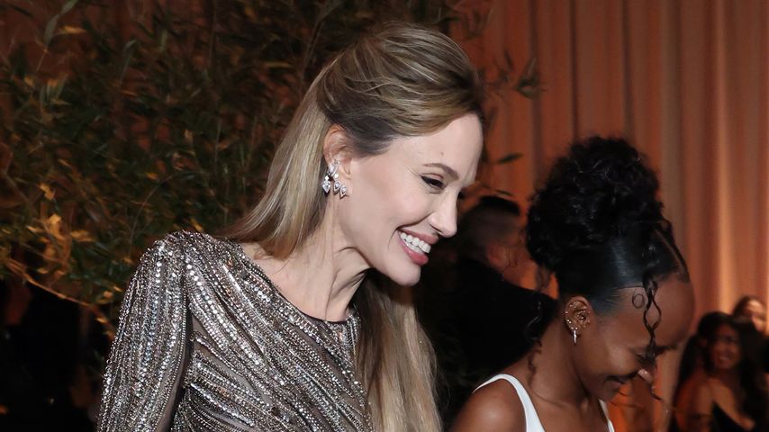Angelina Jolie und Tochter Zahara in Beverly Hills bei den Golden Globes 2025