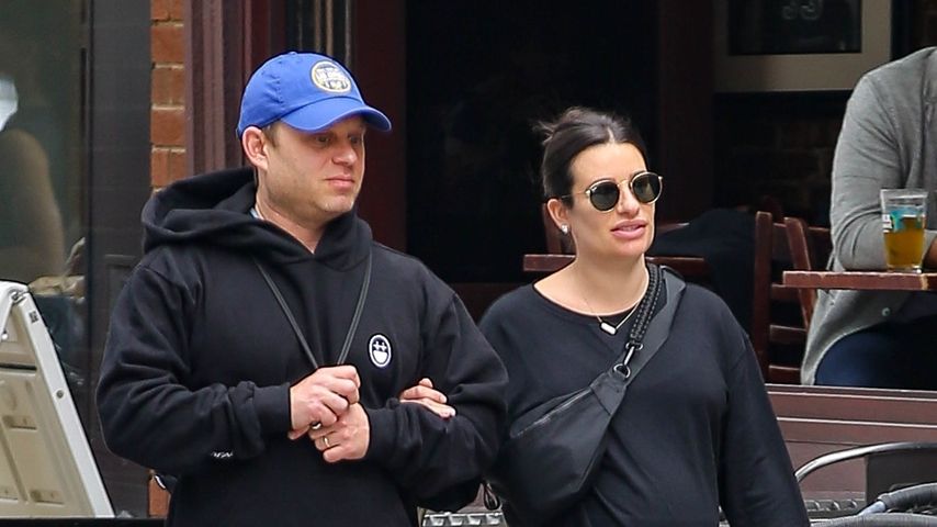 Runder Babybauch: Lea Michele spaziert mit Ehemann durch NYC