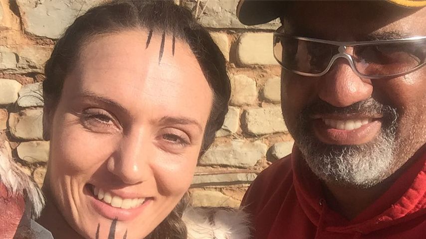 Die Schauspielerin Zara Phythian und ihr Ehemann