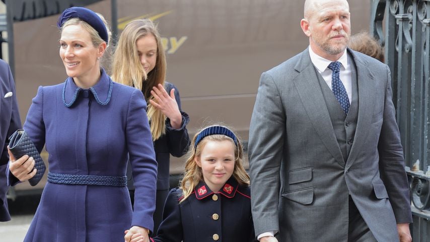 Zara Tindall, Mia Grace Tindall und Mike Tindall