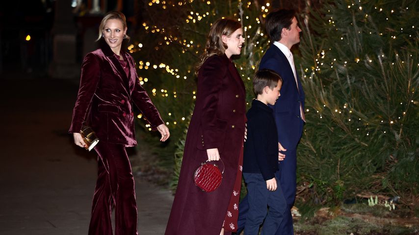 Zara Tindall, Prinzessin Beatrice und deren Familie, Weihnachtsgottesdienst 2024