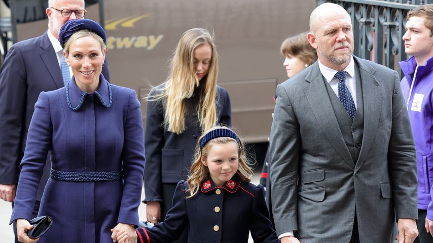 Zara und Mike Tindall und ihre Tochter Mia, März 2022