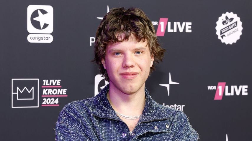 Zartmann bei der Verleihung der 1Live Krone 2024 in Bielefeld