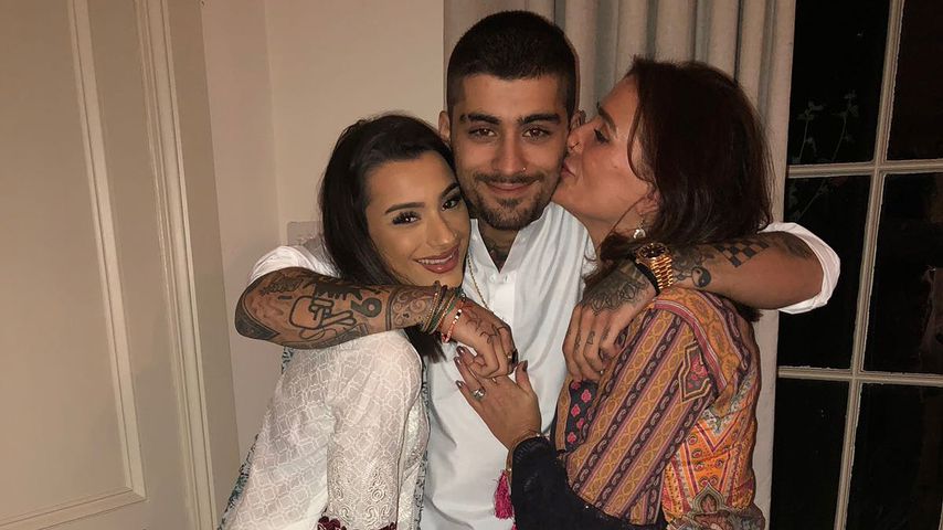 Zayn Malik mit seiner Schwester und Mutter