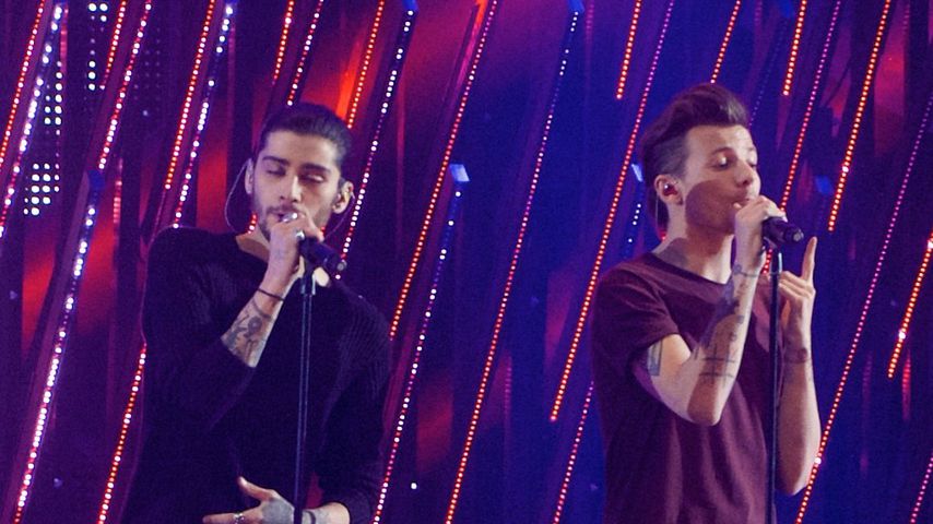 Zayn Malik und Louis Tomlinson bei einem One-Direction-Konzert