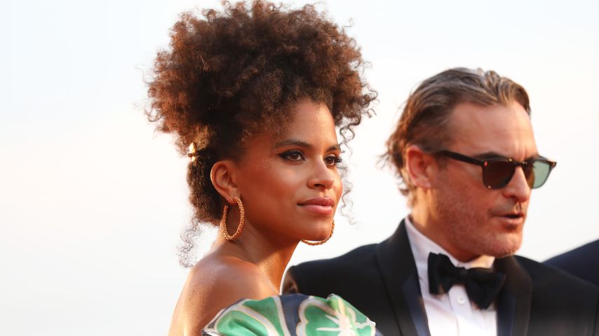Zazie Beetz und Joaquin Phoenix in Venedig, Italien