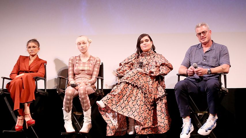 Zendaya, Hunter Schafer, Barbie Ferreira und Eric Dane bei einem "Euphoria"-Event